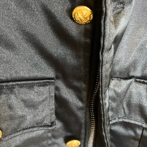 Vintage tuffy anr coat black 38R United States buttons retro - Picture 6 of 7
